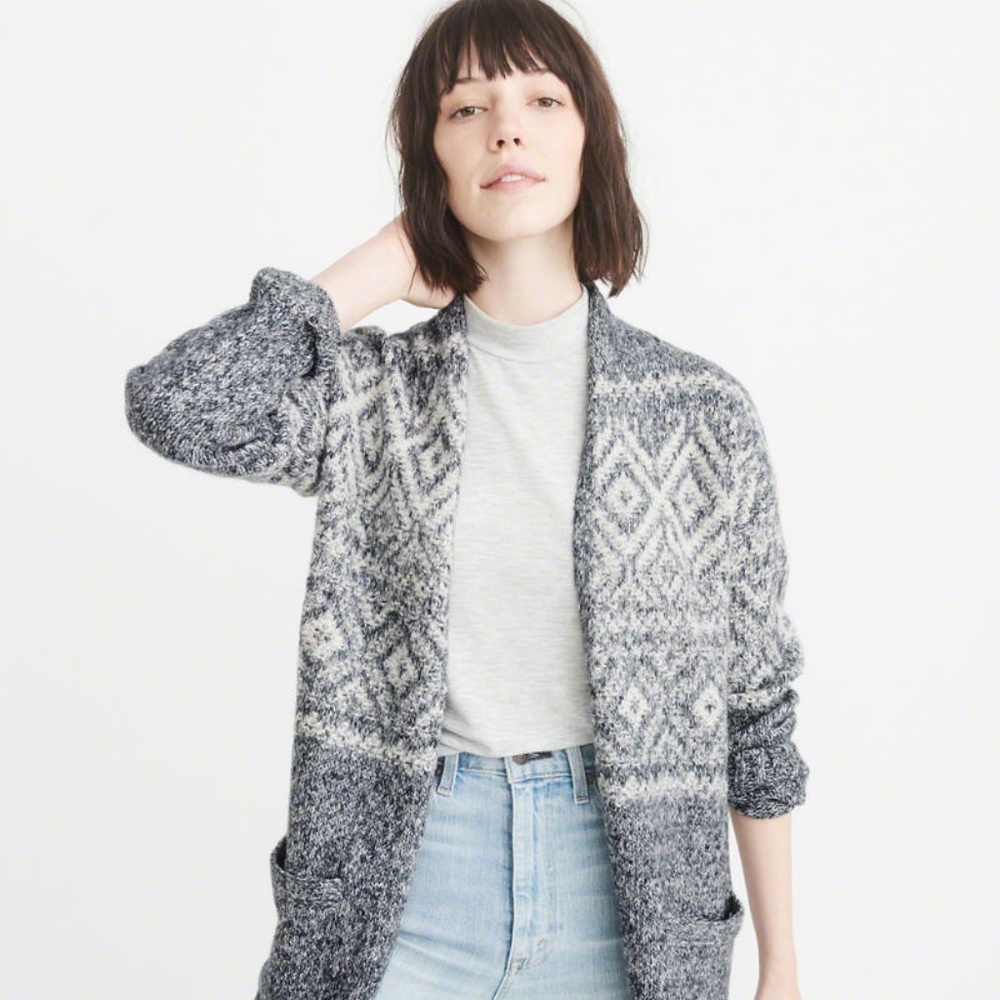 NWT Patterned Duster Cardigan